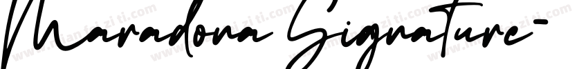Maradona Signature字体转换
